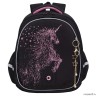 Рюкзак школьный GRIZZLY RAz-386-7/1 (/1 черный - розовый)
