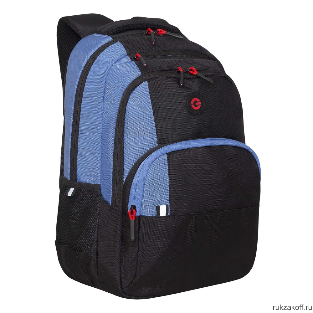 Рюкзак GRIZZLY RU-330-1 черный - голубой
