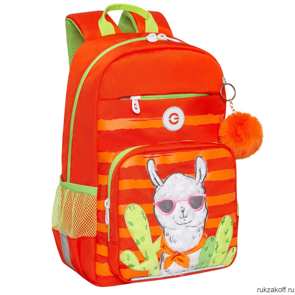 Рюкзак школьный GRIZZLY RG-364-3 оранжевый