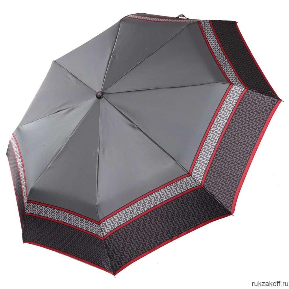 Женский зонт Fabretti UFS0036-4 автомат, 3 сложения, сатин красный
