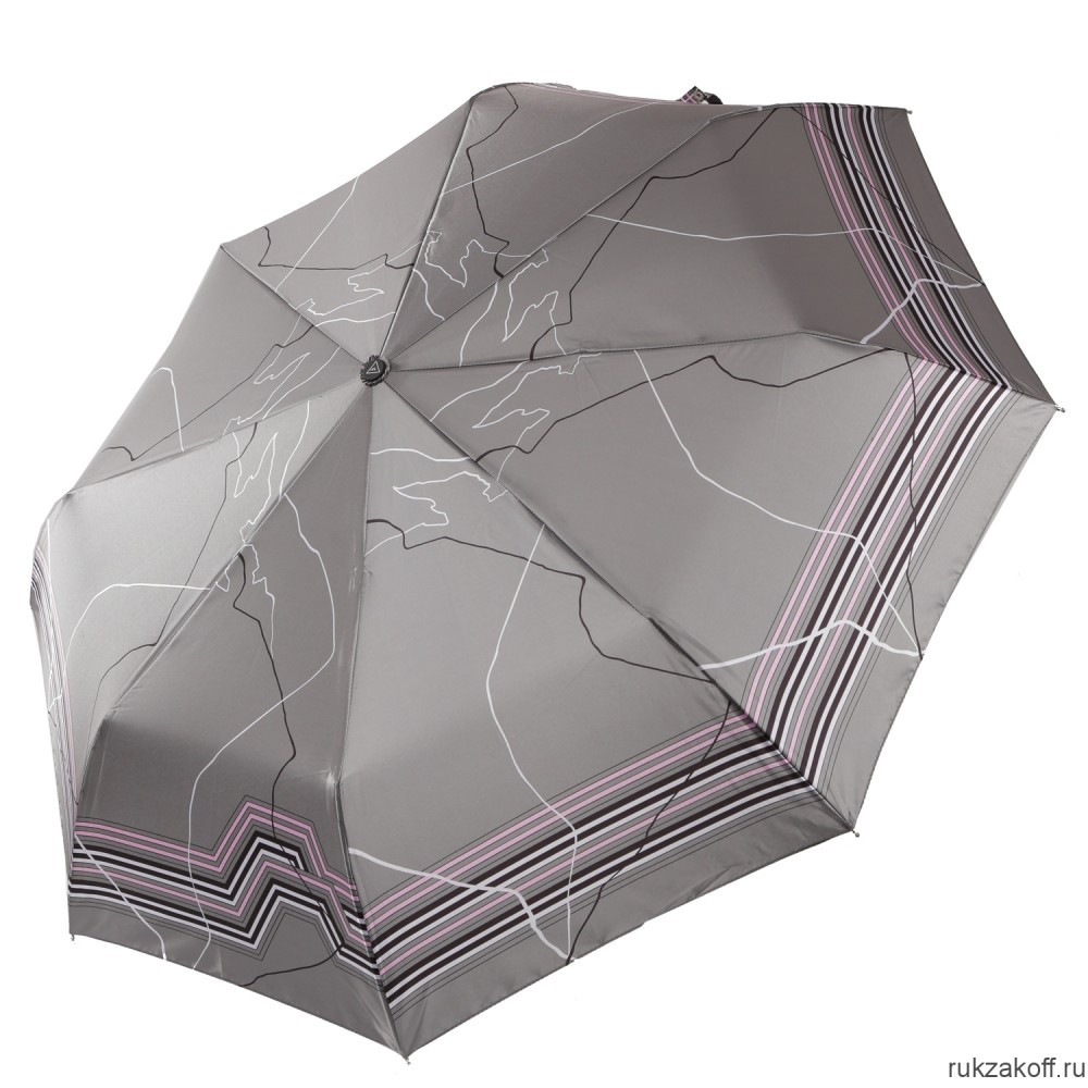 Женский зонт Fabretti UFS0039-13 автомат, 3 сложения, сатин бежевый