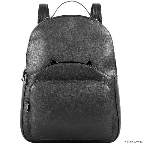 Кожаный рюкзак Monkking черный 15-0357