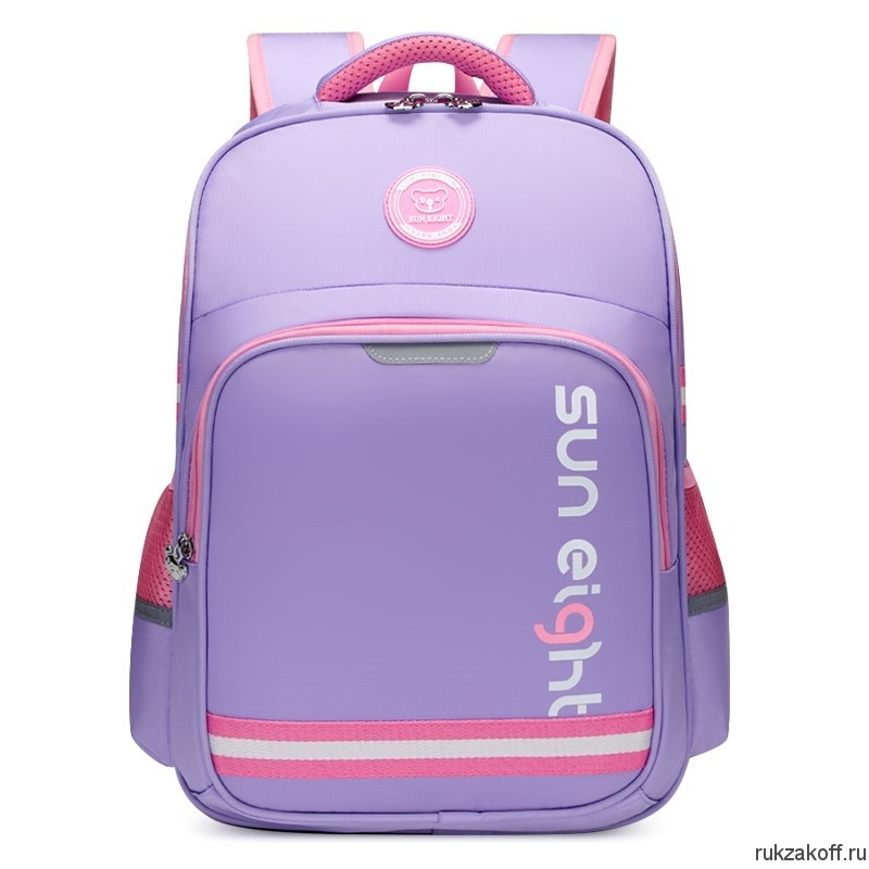 Рюкзак школьный Sun eight SE-2888 фиолетовый/розовый