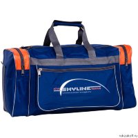 Спортивная сумка Polar 6007/6 Синий (оранжевые вставки)