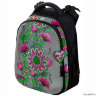 Школьный рюкзак-ранец Hummingbird черного цвета с цветочным принтом