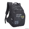 Рюкзак школьный Grizzly RB-050-2/3 (/3 черный - серый)
