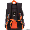 Рюкзак школьный Grizzly RB-152-3 черный - оранжевый