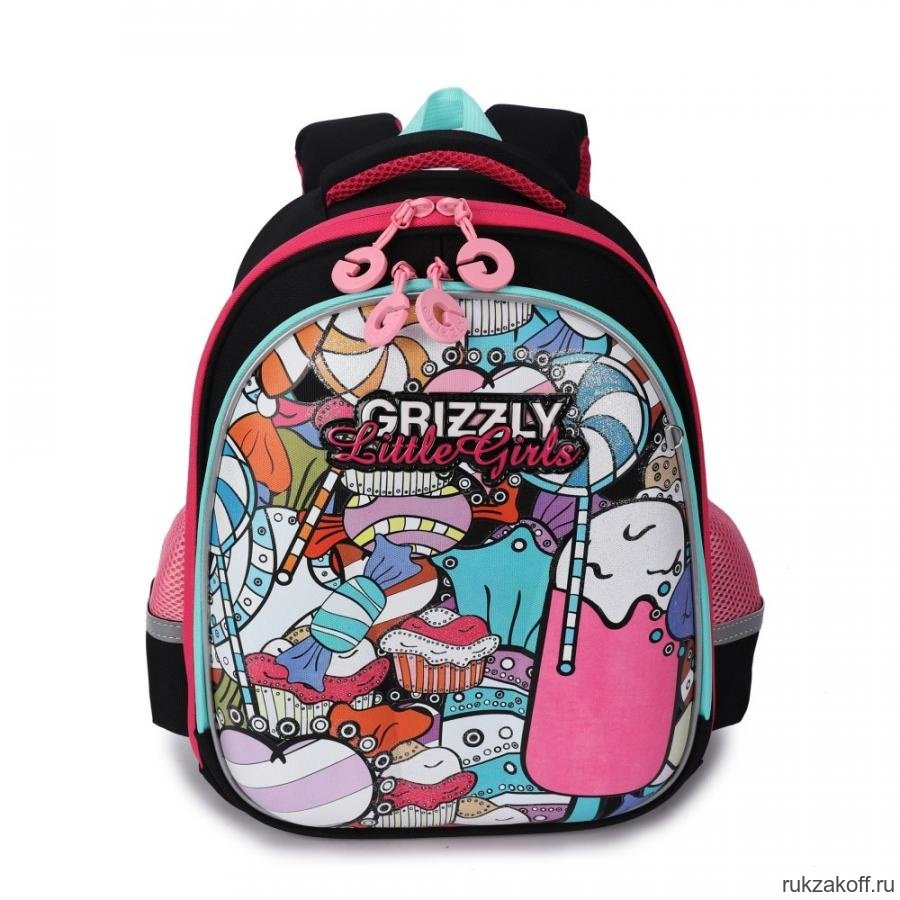 Рюкзак школьный Grizzly RA-979-3 Чёрный
