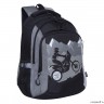 Рюкзак школьный GRIZZLY RB-252-1/2 (/2 черный - серый)