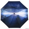 UFS0057-8 Зонт жен. Fabretti, автомат, 3 сложения,  сатин синий