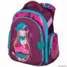 Школьный рюкзак-ранец Hummingbird фиолетового цвета с ярким принтом