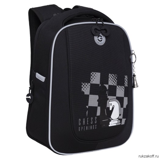 Рюкзак школьный GRIZZLY RAf-393-10 черный — 