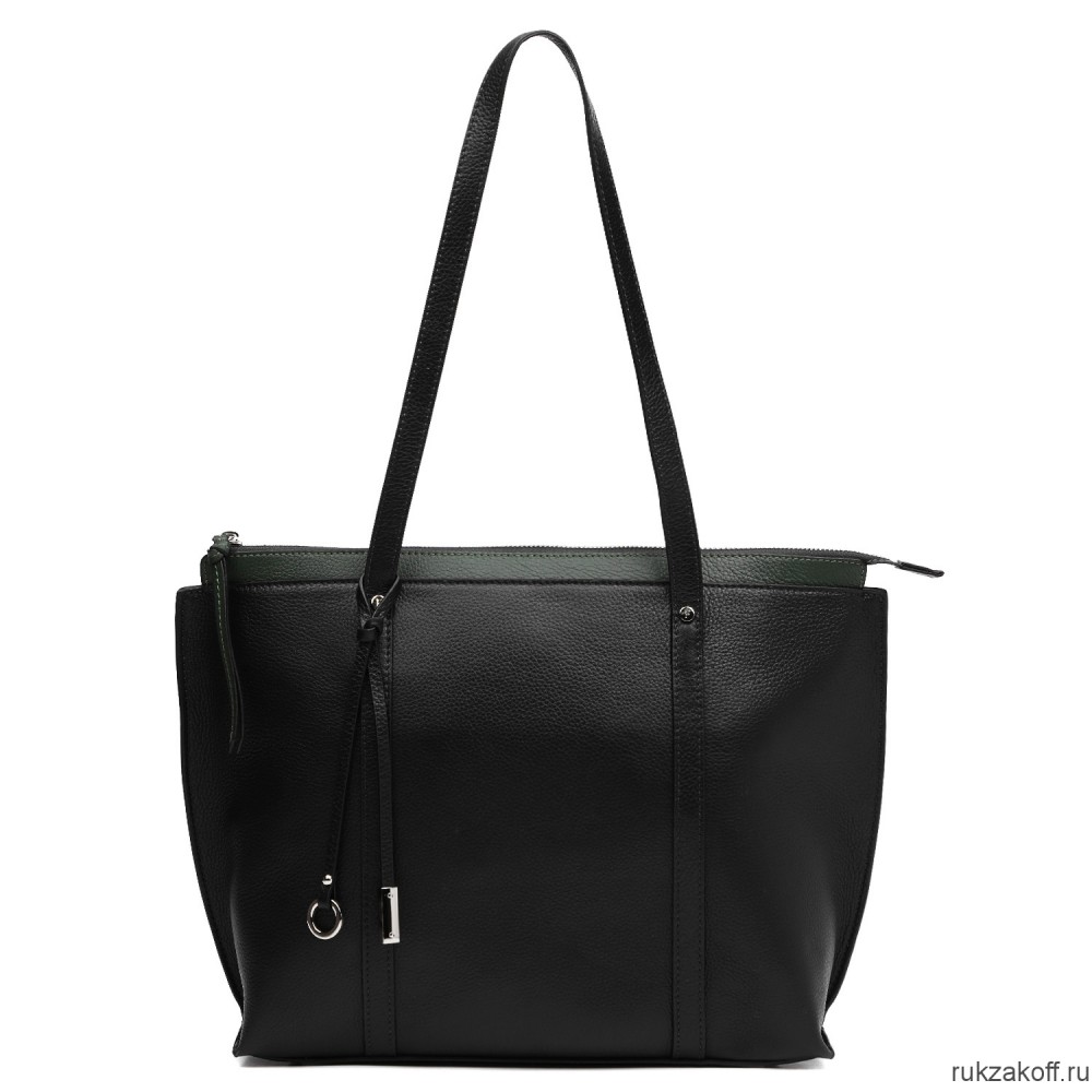 Женская сумка FABRETTI 17959-018/669 черный/зеленый