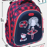 Школьный ранец NUKKI NK22-4002-2 синий, красный девочка с кошкой STOCK