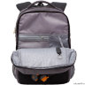 Рюкзак школьный Grizzly RB-156-2 черный - серый