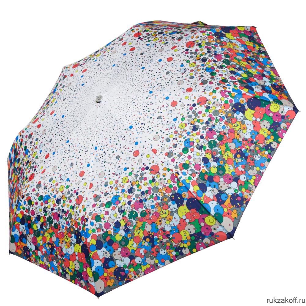 Женский зонт Fabretti UFLR0017-7 облегченный автомат,3 сложения, эпонж желтый