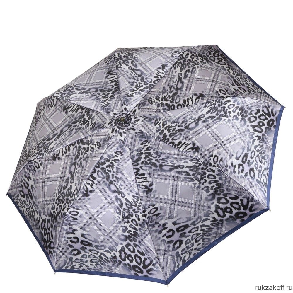 Женский зонт Fabretti S-20214-10 автомат, 3 сложения, сатин фиолетовый