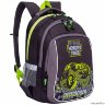 Рюкзак школьный Grizzly RB-860-4 Черно-салатовый