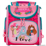 Рюкзак школьный Grizzly RA-971-2 Жимолость/Розовый