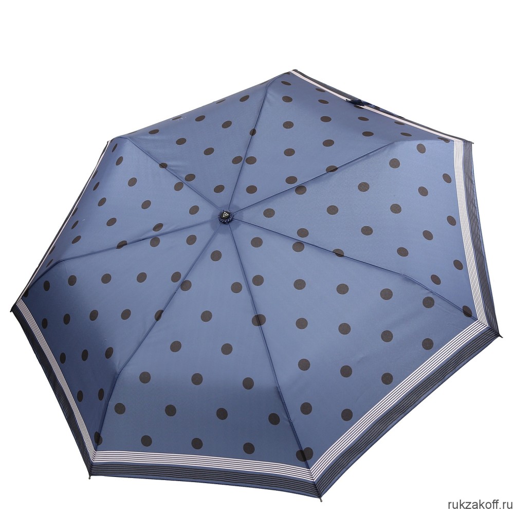Женский зонт Fabretti P-20190-8 автомат, 3 сложения, эпонж синий