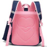Рюкзак школьный в комплекте с пеналом Sun eight SE-2785 Тёмно-синий/Розовый
