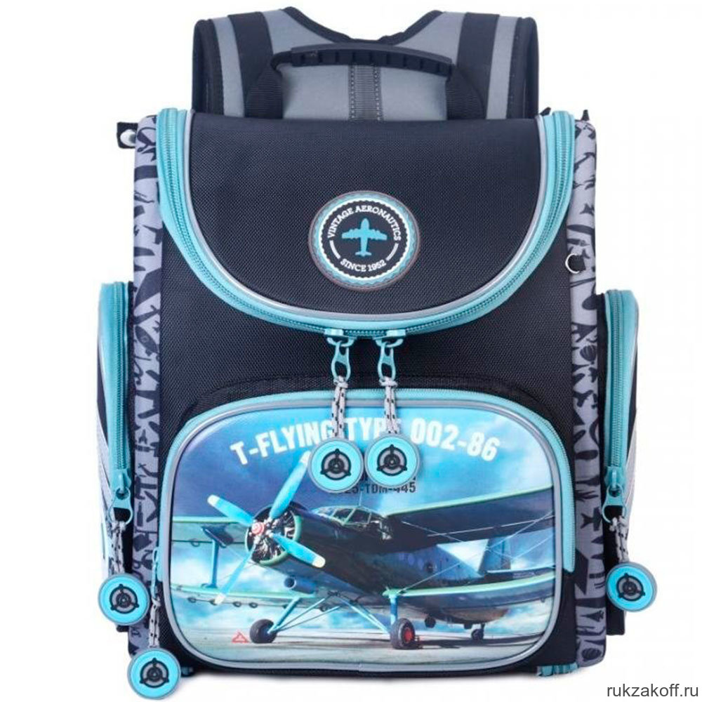 Рюкзак школьный Grizzly RA-970-8 Чёрный