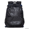 Рюкзак школьный с мешком Grizzly RB-056-1/4 (/4 черный - синий - серый)