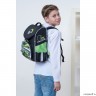 Рюкзак школьный с мешком GRIZZLY RAm-285-2 черный - салатовый