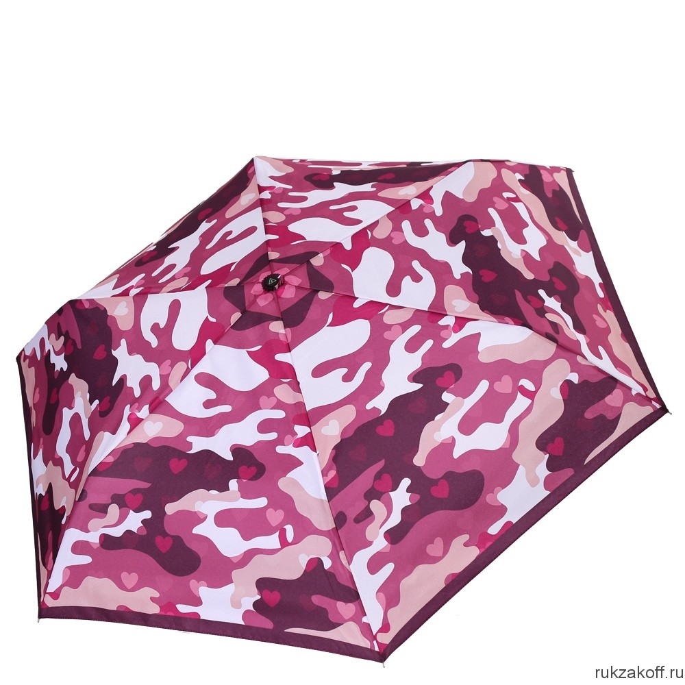 Женский зонт Fabretti MX-18100-3 механический, 3 сложения, эпонж розовый