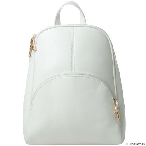 Кожаный рюкзак Monkking белый 15-0126