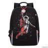 Рюкзак школьный GRIZZLY RB-351-2 черный - красный