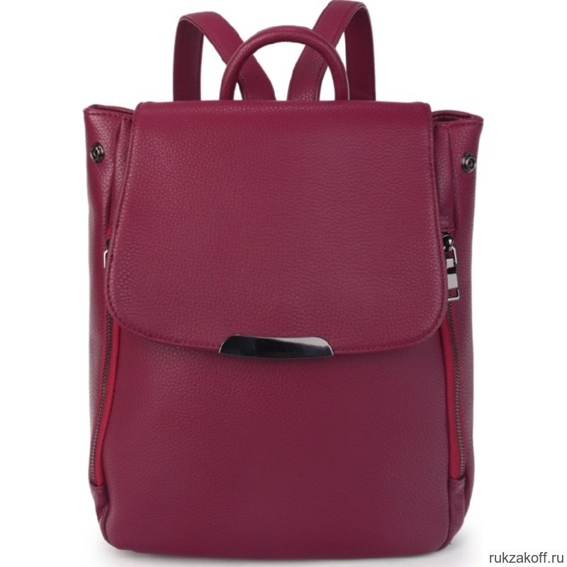 Женский кожаный рюкзак Orsoro d-446 фиолетовый