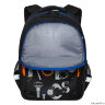 Рюкзак школьный Grizzly RB-157-1 черный - синий