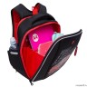 Рюкзак школьный GRIZZLY RAf-393-3 черный - красный