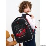 Рюкзак школьный GRIZZLY RAf-393-3 черный - красный