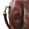 Lisbona - Дорожная кожаная сумка-даффл - Большой размер (Темно-коричневый)