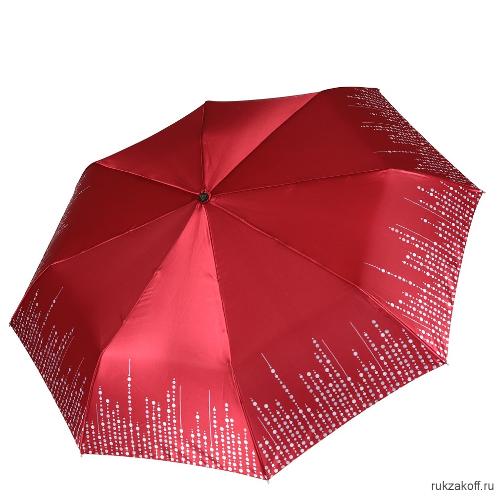 Женский зонт Fabretti S-20201-4 автомат, 3 сложения, сатин красный