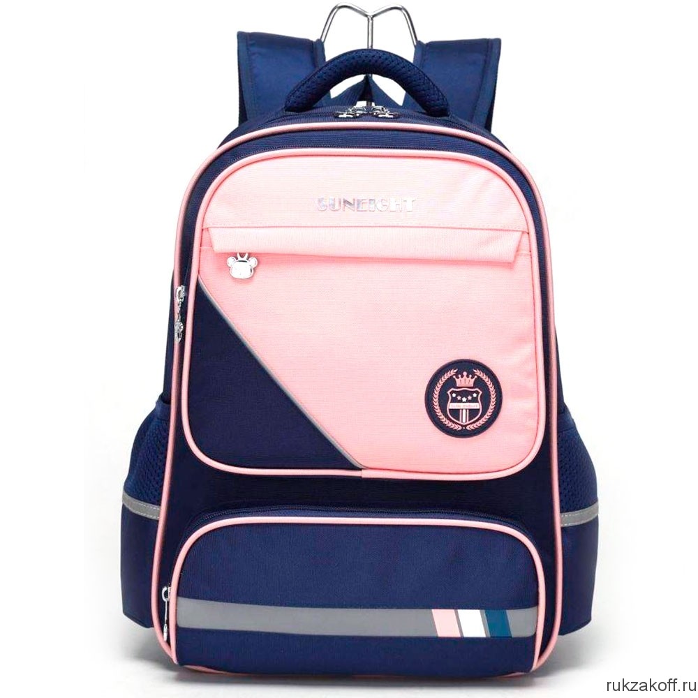 Рюкзак школьный Sun eight SE-90038 темно-синий/розовый