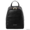TL Bag - Small Saffiano leather backpack for woman (Черный)