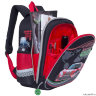 Рюкзак школьный Grizzly RAz-187-10 черный - красный