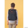 Рюкзак школьный GRIZZLY RB-156-1m/7 (/7 черный - оранжевый)