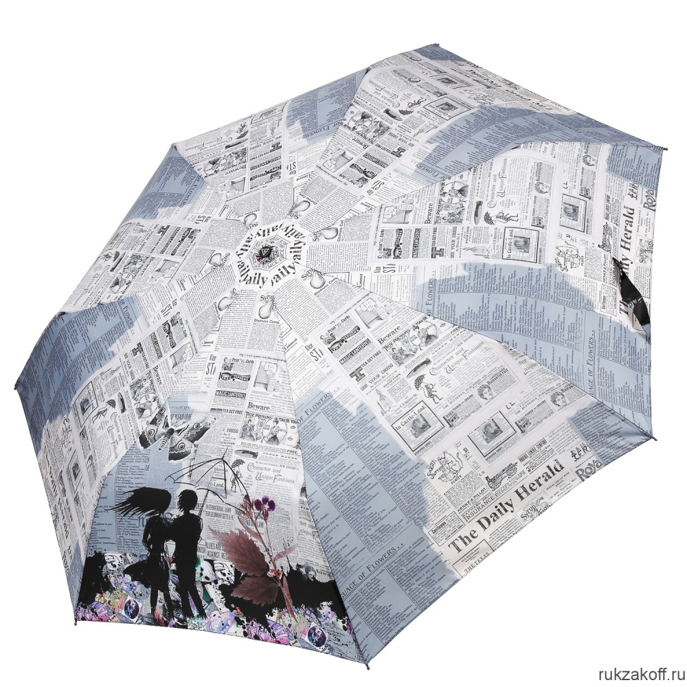 Женский зонт Fabretti P-20205-13 автомат, 3 сложения, эпонж бежевый