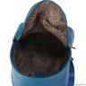 Женский кожаный рюкзак Orsoro d-440 голубой