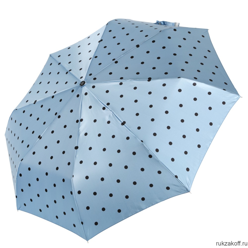 Женский зонт Fabretti UFS0015-9 автомат, 3 сложения, сатин голубой