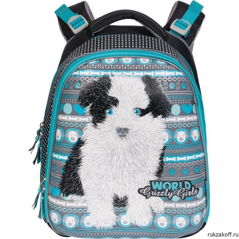 Школьный рюкзак Grizzly Cute puppy Ra-670-6