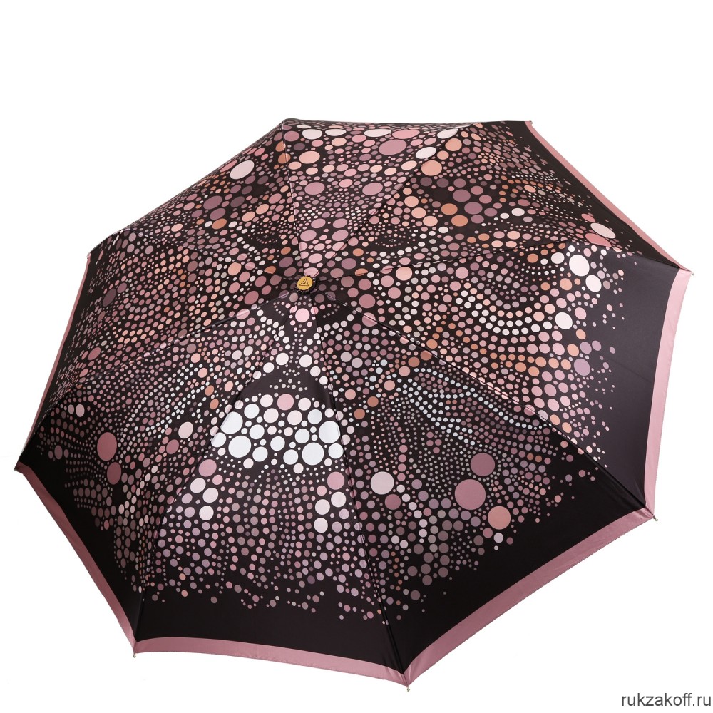 Женский зонт Fabretti L-20257-4 облегченный автомат, 3 сложения, сатин бордовый