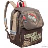 Школьный рюкзак Grizzly Monster Truck Brown Ra-671-1