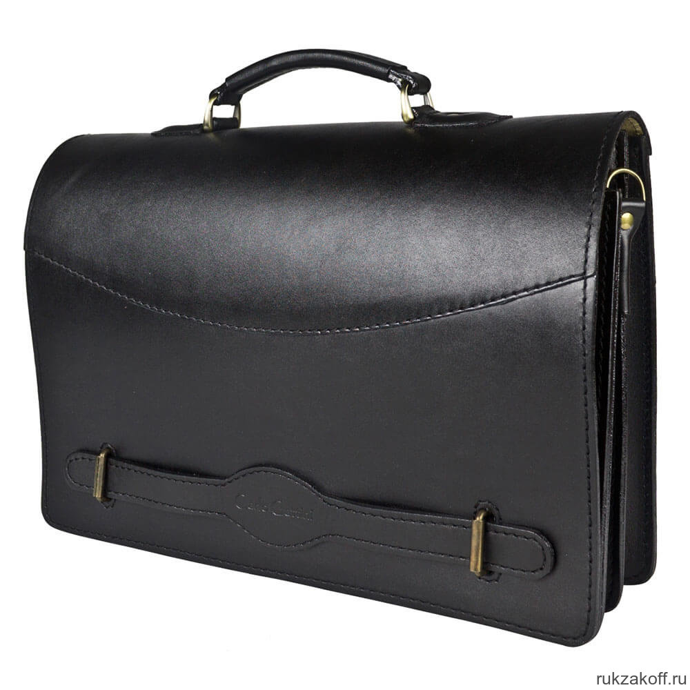 Кожаный портфель Carlo Gattini Montebello black