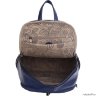 Женский кожаный рюкзак Orsoro d-442 синий