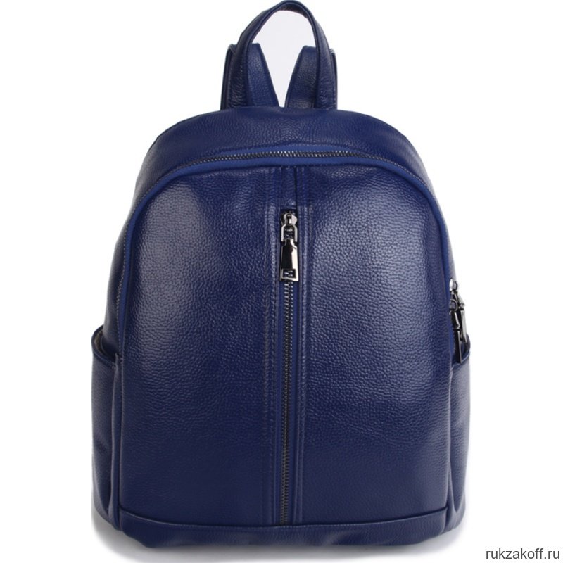 Женский кожаный рюкзак Orsoro d-442 синий